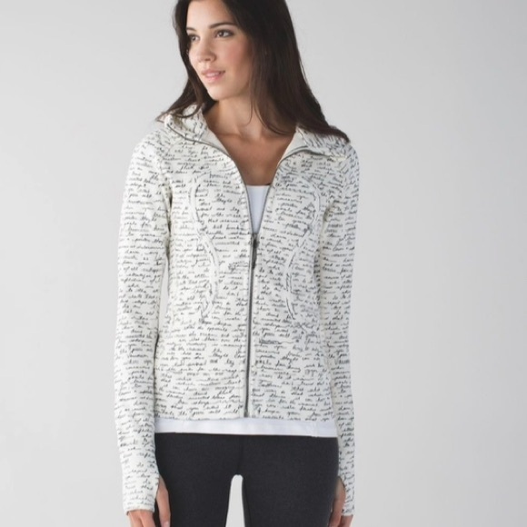 lululemon athletica White Hoodie with Black Script - Picture 15 of 16